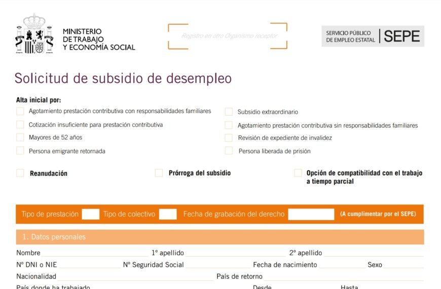 ¿Cómo solicitar el subsidio por desempleo al SEPE?